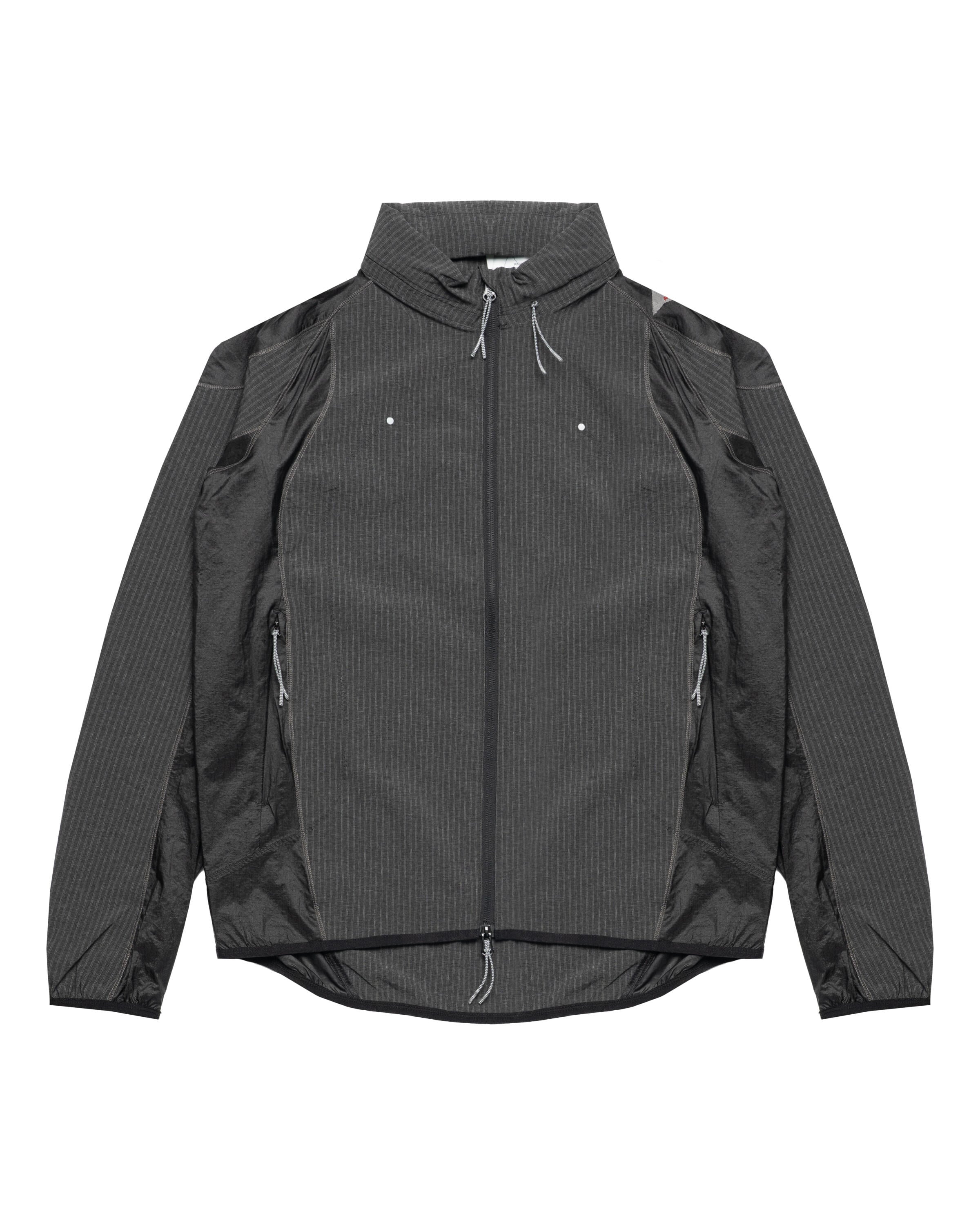 ROA Numb Pinstriped Hooded Wind Jacket | YBMW007FA07-BLK0001
